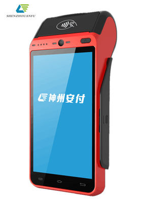 Printer berkecepatan tinggi 5,5 inci Android Smart POS Terminal Mendukung Wifi 4G