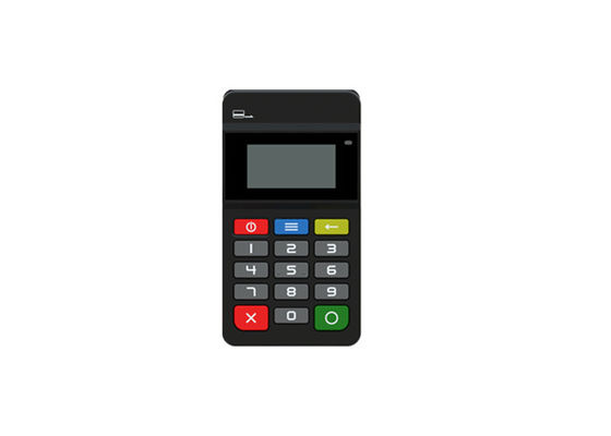 Terminal Pos Genggam Hitam Printer Terminal Pos Desain Bergaya