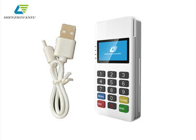 Terminal Mini POS Putih Terminal Pembayaran Seluler Cerdas Sertifikat PCI ODM