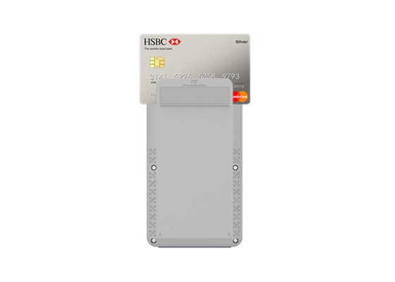Terminal MPOS Bluetooth Pemasaran Kartu Seluler Aman dengan Chip EMV PCI untuk Platform Linux